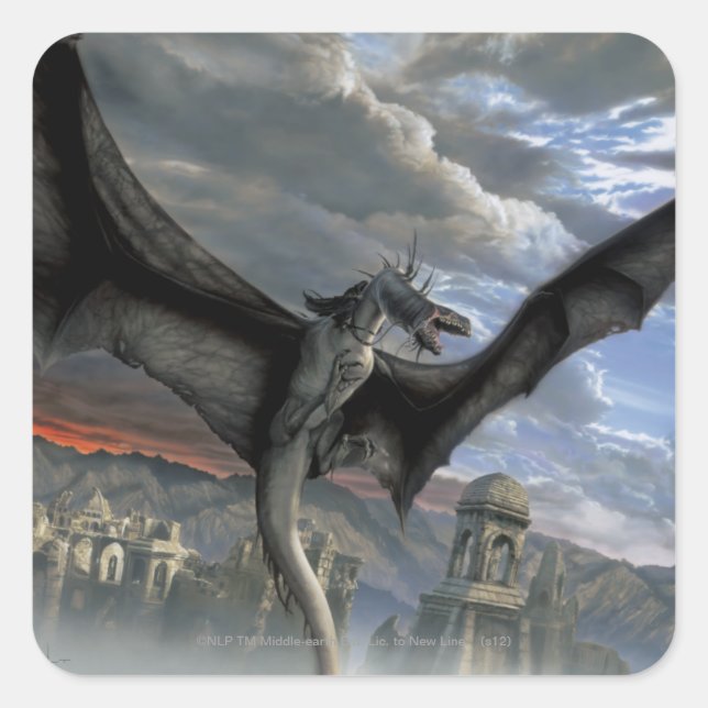 Fell Beast Quadratischer Aufkleber (Vorderseite)