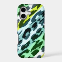 Fell mit Tierdruck Haut von Leopard Retro-Streifen