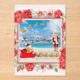 Felliger und heller Weihnachten Acryleinladungen