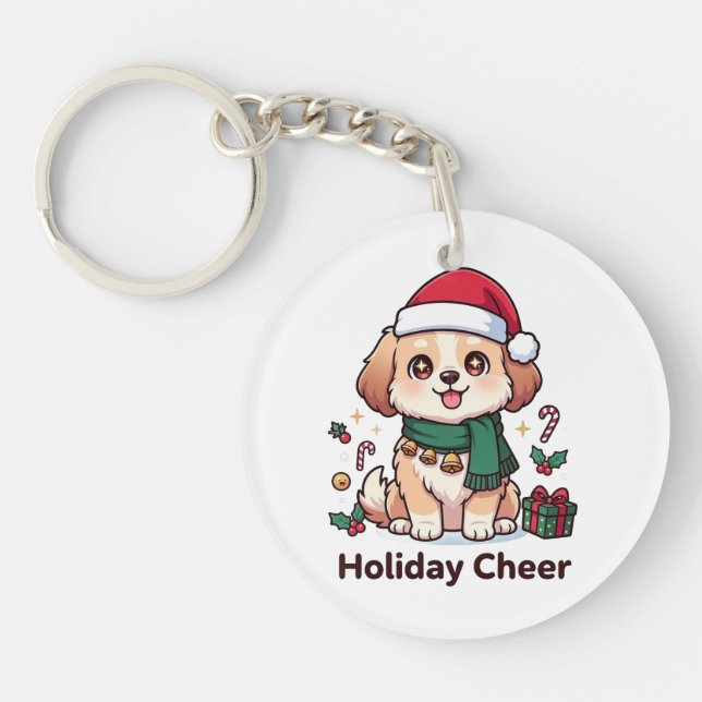 Felliger Weihnachtszauber Schlüsselanhänger (Vorderseite)
