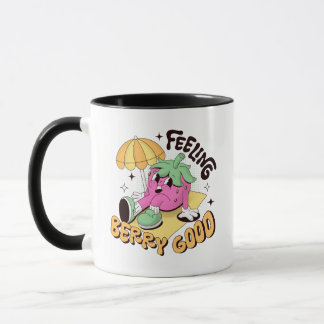 Felling Berry Good Positive Retro Design Tasse