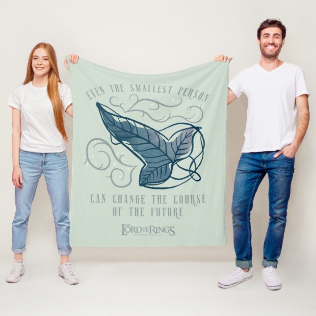 Fellowship Elben Brosche Zitat Grafik Fleecedecke (Beispiel)