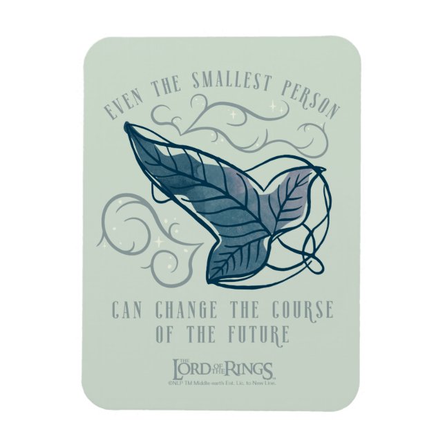 Fellowship Elven Brooch Quote Graphic Magnet (Vertikal)