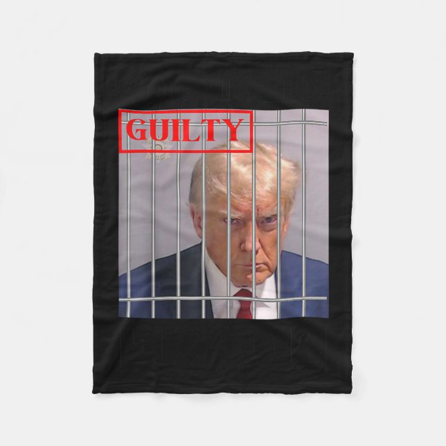 Felon Donald Trump Guilty sperrt Trump das Gefängn Fleecedecke (Vorderseite)