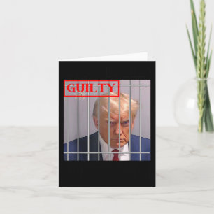 Felon Donald Trump Guilty sperrt Trump das Gefängn Karte
