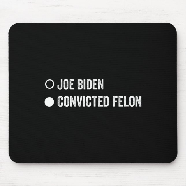 Felon Funny Pro Trump 2024 Mousepad (Vorne)