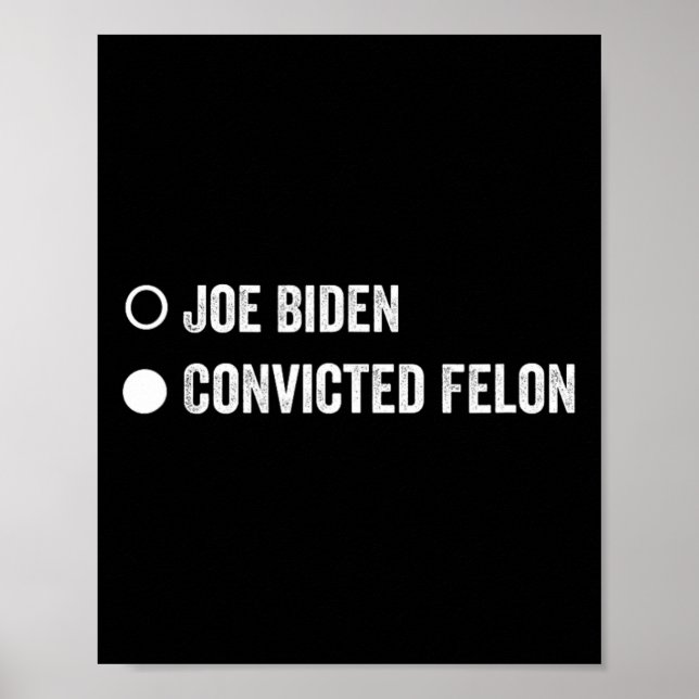 Felon Funny Pro Trump 2024 Poster (Vorne)