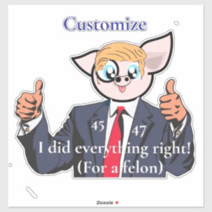 Felon Präsident Thunder_Cove Aufkleber