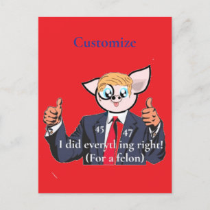 Felon Präsident Thunder_Cove Postkarte
