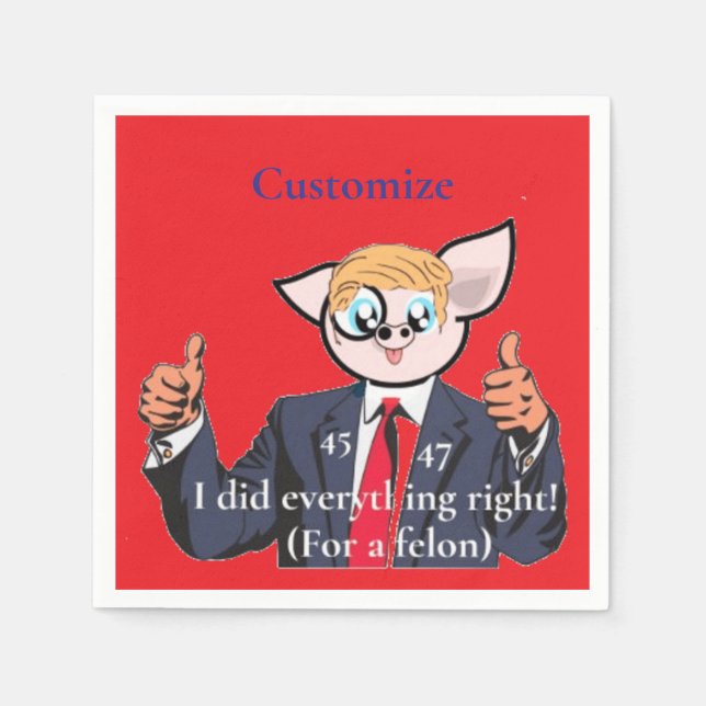 Felon Präsident Thunder_Cove Serviette (Vorderseite)