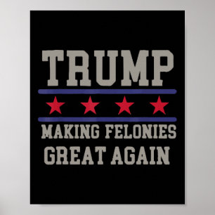 Felonies wieder zu einem lustigen politischen Humo Poster