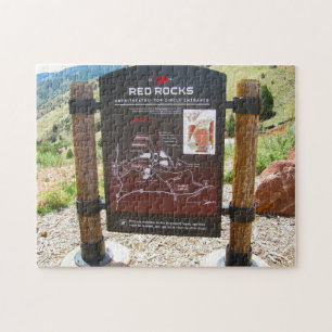 Fels-Amphitheater Colorado. Puzzle