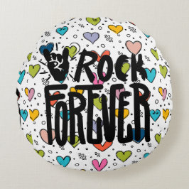 Fels für immer rundes kissen