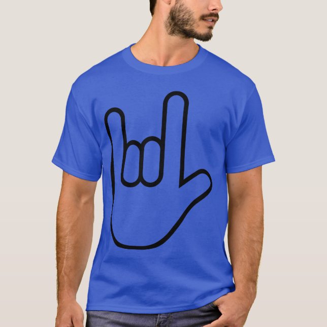 Fels-Handsymbol T-Shirt (Vorderseite)