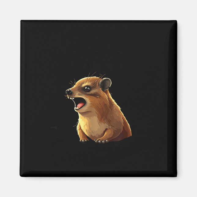 Fels-Hyrax Awawa Ew Leute Lustig Waldmurmeltier St Magnet (Vorne)