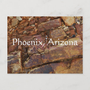 Felsansicht, Phoenix, Arizona Postkarte