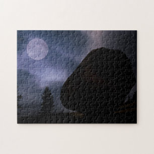 Felsbrocken im Mondlicht Yosemite-Nationalpark Puzzle