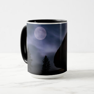 Felsbrocken im Mondlicht   Yosemite-Nationalpark Tasse