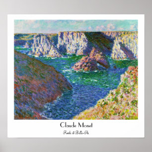 Felsen am Belle-Ile Claude Monet Poster