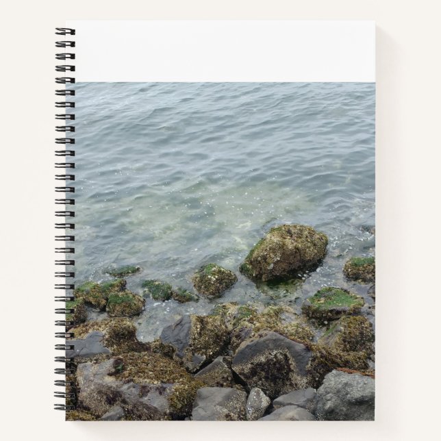 Felsen am Meer Notizbuch (Vorderseite)