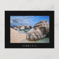 Felsen am Strand von Cala Mariolu, auf Sardinien m