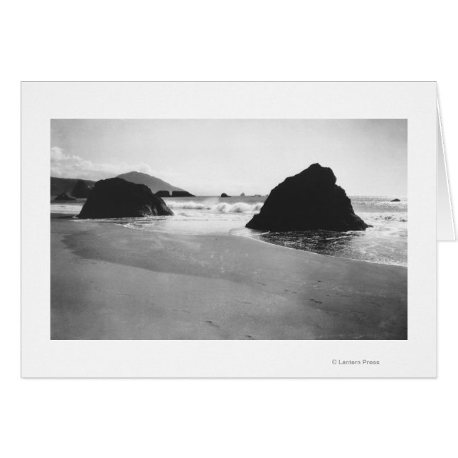 Felsen am Strand von Port Orford, Oregon (Vorderseite (Horizontal))