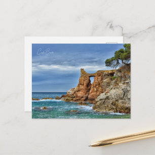 Felsen an der Mittelmeerküste Postkarte