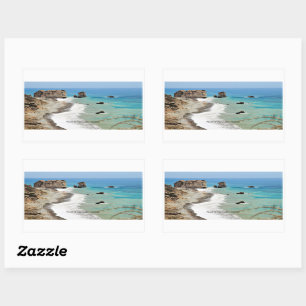 Felsen Aphrodite, Zypern, Rechteckiger Aufkleber