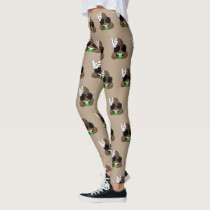 Felsen auf Emoji kacken Leggings