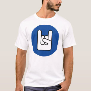 Felsen auf Felsenhandblau-Shirt T-Shirt