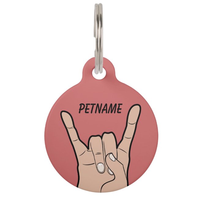 FELSEN AUF kundenspezifischen Haustierumbauten Tiermarke (Vorderseite)