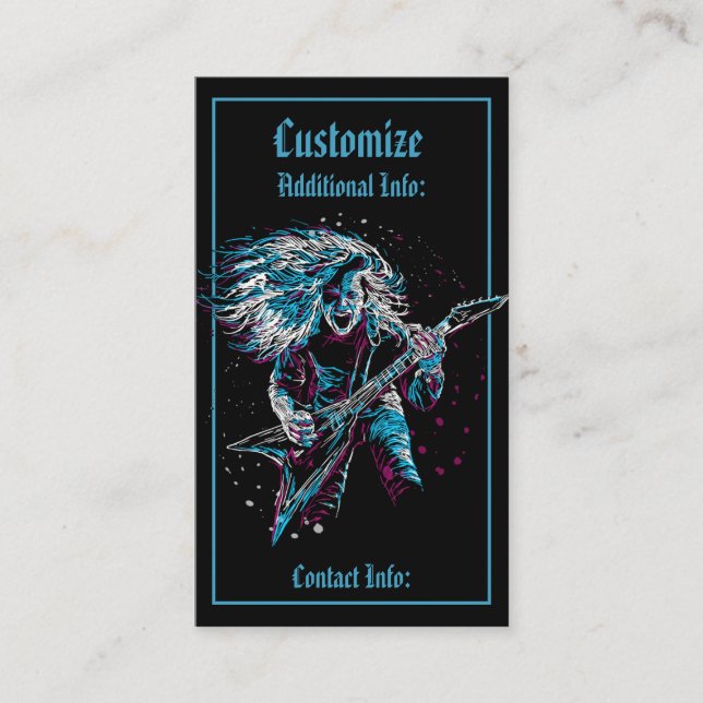 Felsen auf Schwermetall 2 Visitenkarte (Vorderseite)