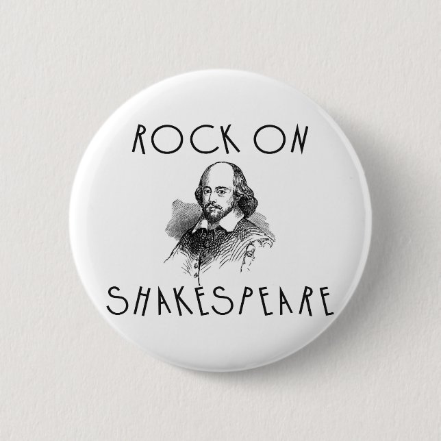 Felsen auf Shakespeare Button (Vorderseite)