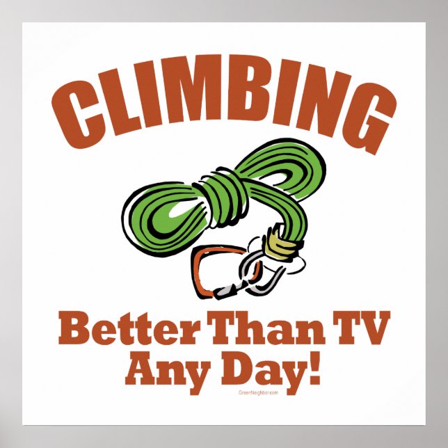 Felsen, Bergsteigen Poster (Vorne)