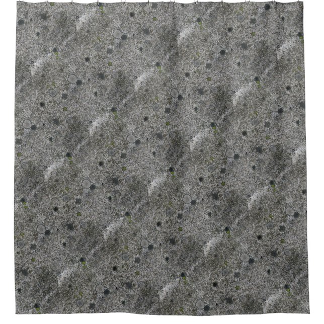Felsen-Beschaffenheits-Grau-Granit Duschvorhang (Vorderseite)