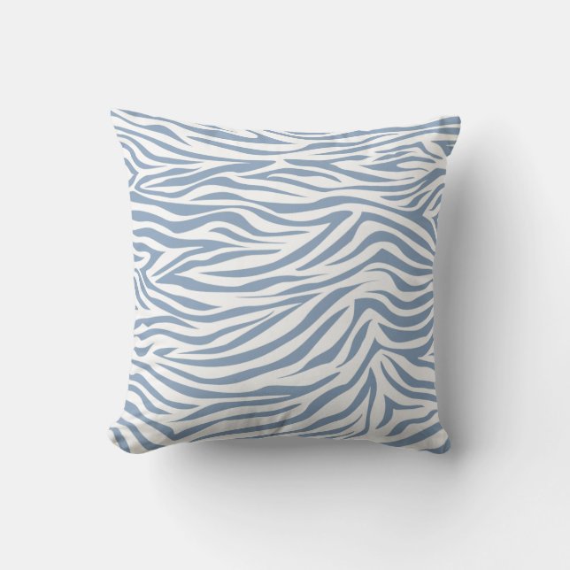 Felsen-blauer SafariZebra Kissen (Vorderseite)