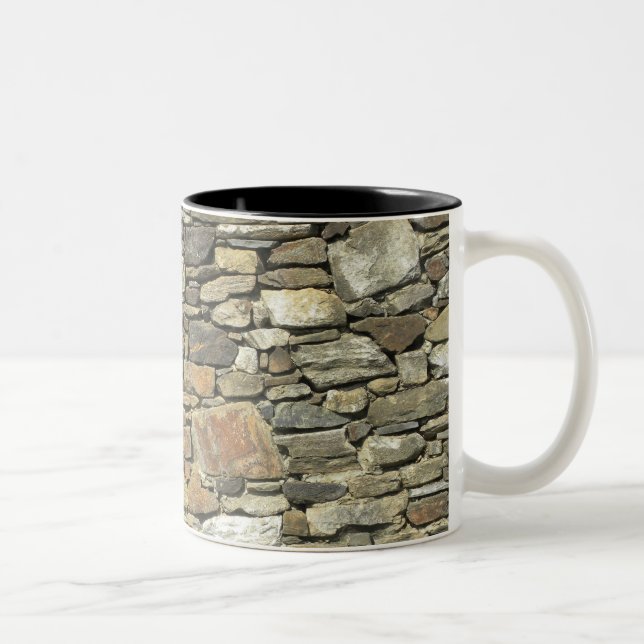 Felsen-Felsen-Tassen-natürliche Steinwand Zweifarbige Tasse (Rechts)