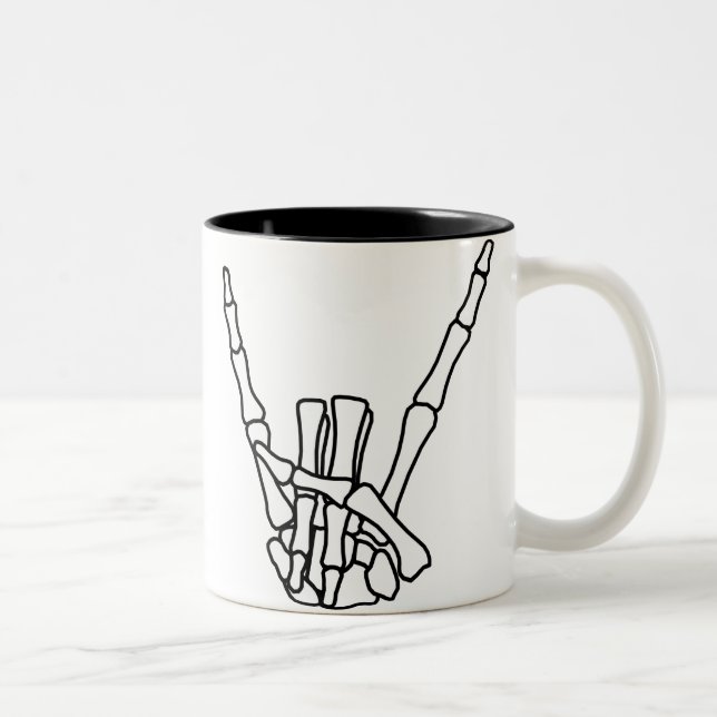 Felsen, Frieden Zweifarbige Tasse (Rechts)