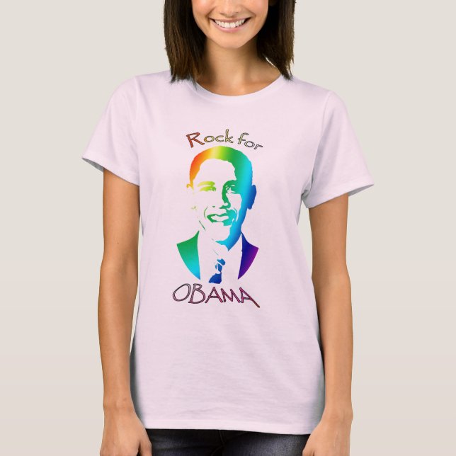 Felsen für Obama T-Shirt (Vorderseite)