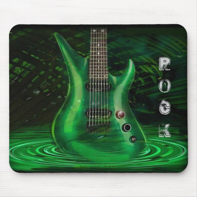 Felsen-Gitarren-Mausunterlage Mousepad (Vorne)
