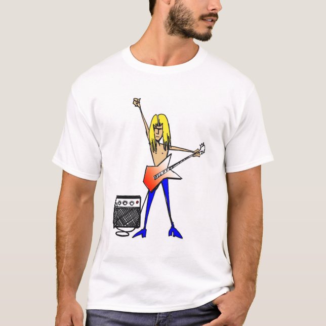 Felsen-Gitarren-T - Shirt (Vorderseite)