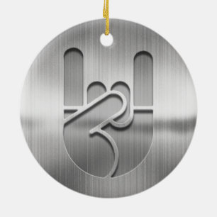 Felsen-Handstahl Keramik Ornament