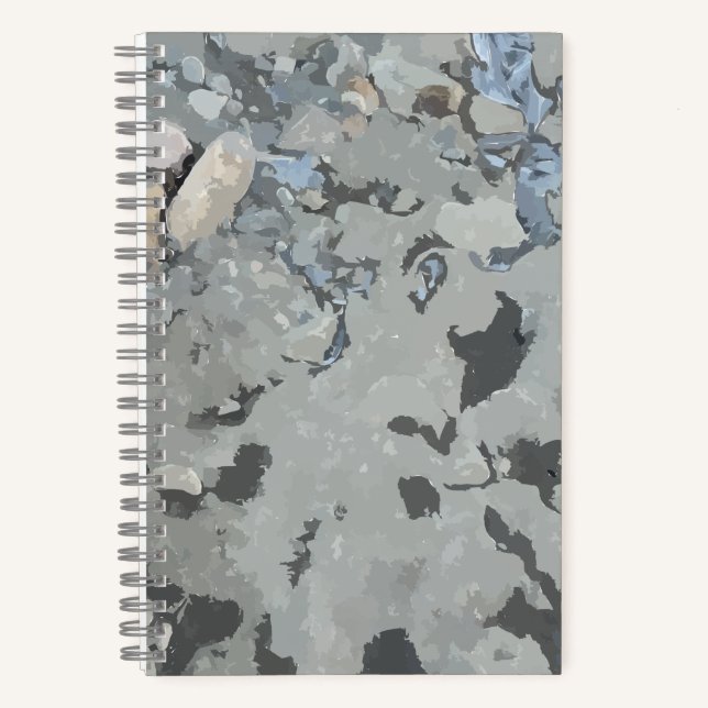 Felsen im Fluss Spiral-Notebook Notizbuch (Vorderseite)