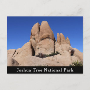 Felsen im Joshua-Tree-Nationalpark Postkarte