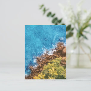 Felsen im Meer, über Sicht 1 Feiertagspostkarte