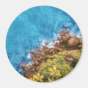 Felsen im Meer, über Sicht 1 Magnet