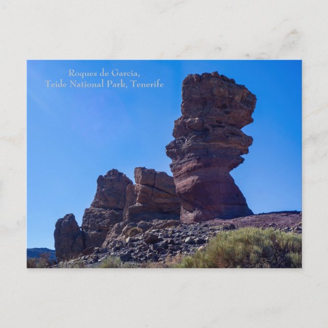 Felsen im Teide Nationalpark, Teneriffa, Postkarte (Vorderseite)