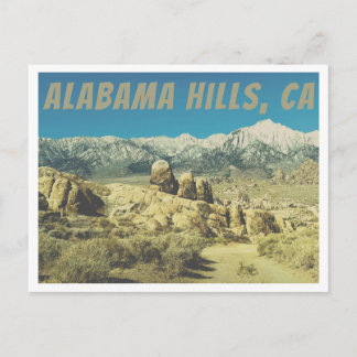 Felsen in Alabama Hills Postkarte