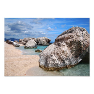 Felsen in Cala Mariolu setzen, Sardinien-Fotodruck Fotodruck