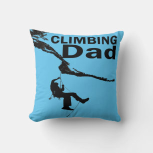 Felsen kletternder Vater Kissen